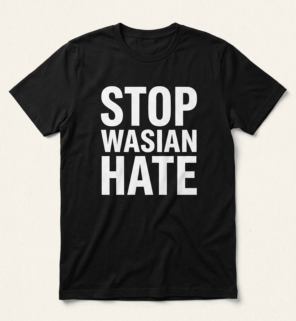 Stop Wasian Hate classic tee in black