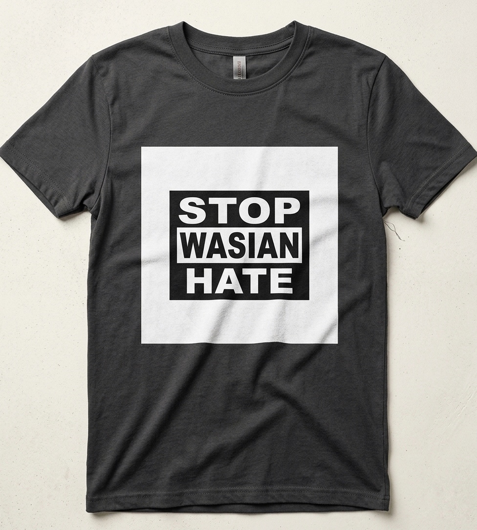 Stop Wasian Hate classic tee in graphite